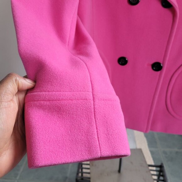 GALLERY COLLECTION FUSHIA/PINK WOOL BLAZER (Size: Medium) - Picture 6 of 15